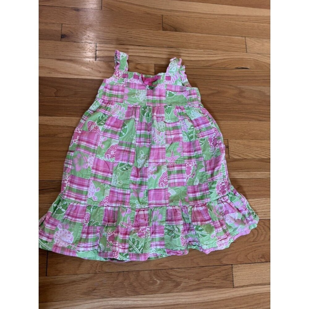 Savannah girls Dress patchwork Size 5 Coastal Beach Summer Resort Colourful EUC‍